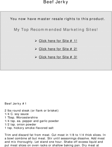 Product picture 100 Jerky Receipes