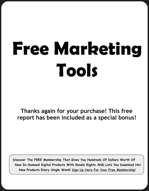 Product picture Free Marketing Tools